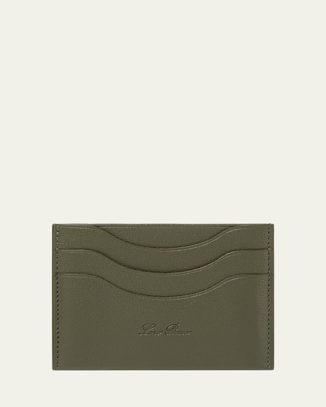 Extra Card Holder in Linen Calf Leather
